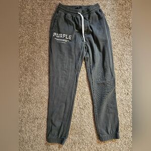 Purple Brand Men's Gray Jogger Sweat Pants